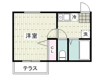 コンフォーティア(1K/1階)の間取り写真