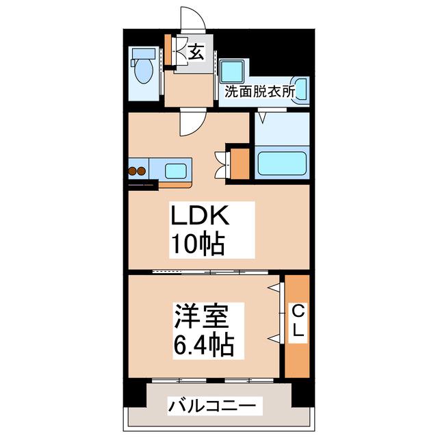 アンソレイエ(1LDK/1階)の間取り写真
