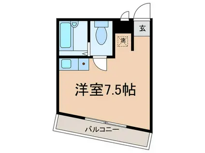 リバティプラザ練馬田柄(ワンルーム/3階)の間取り写真