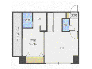 SEIRA南郷7(1LDK/9階)の間取り写真