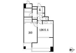 フォルム小石川(2DK/3階)の間取り写真
