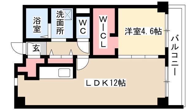 フォレスティア桜山(1LDK/3階)の間取り写真
