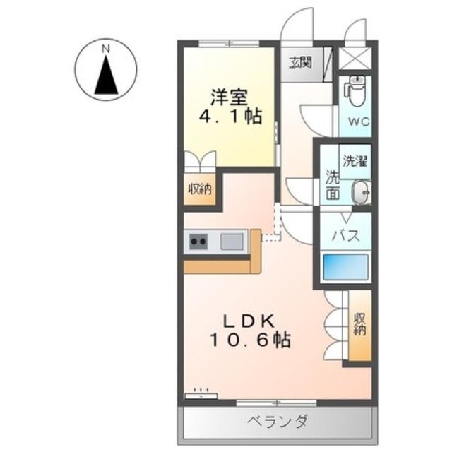 センチュリーカーサ(1LDK/2階)の間取り写真
