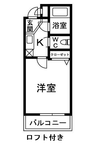 - 狭山壱番館(1K/1階)の間取り写真