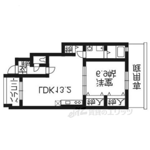 LA・ROCHELLE(1LDK/1階)の間取り写真