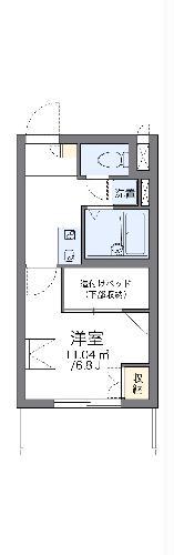 レオパレスヴィルヌーブ川崎A(1K/4階)の間取り写真