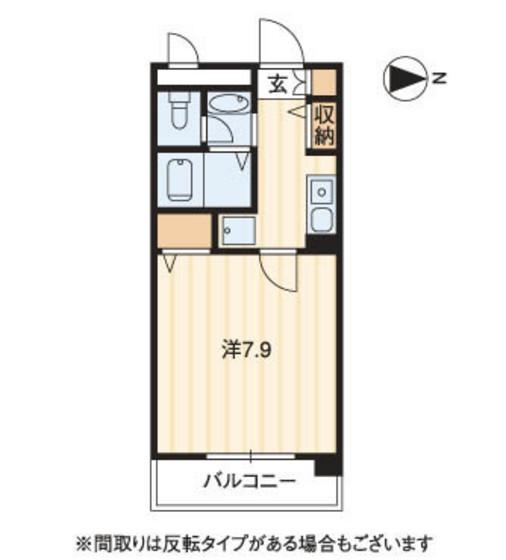 フィネス昭和町II(1K/1階)の間取り写真