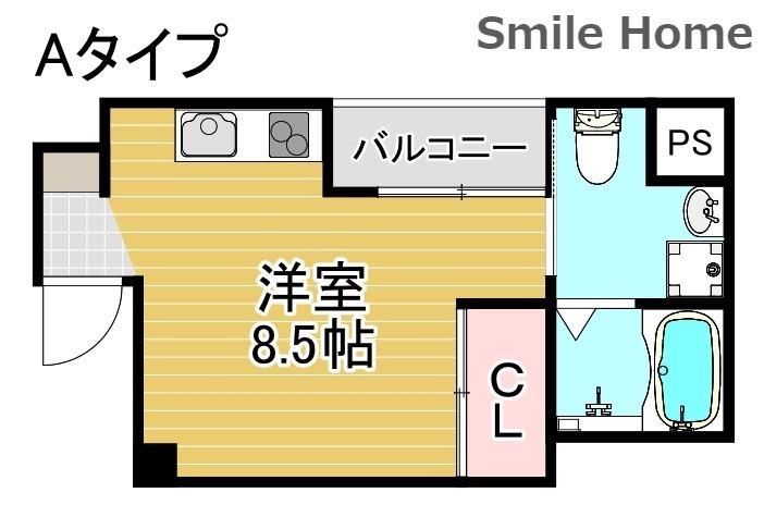 ORIENTCITY・K(1K/4階)の間取り写真
