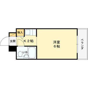 インペリアル関西エアポートA(1K/3階)の間取り写真
