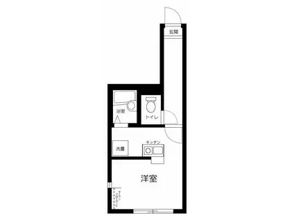 マーレ上北沢(ワンルーム/1階)の間取り写真