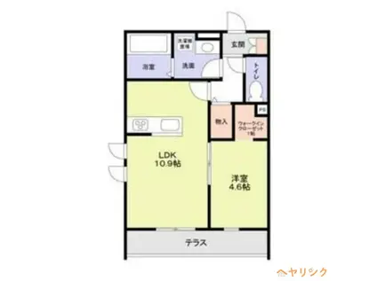 守山区守山三丁目計画A棟(1LDK/2階)の間取り写真