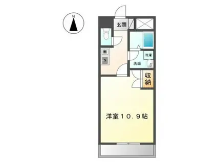 ダイヤモンド・パレス(1K/2階)の間取り写真