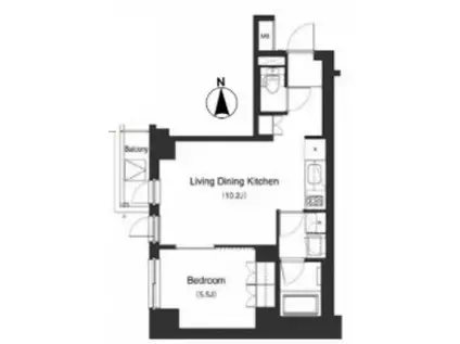 プライムアーバン笹塚(1LDK/7階)の間取り写真