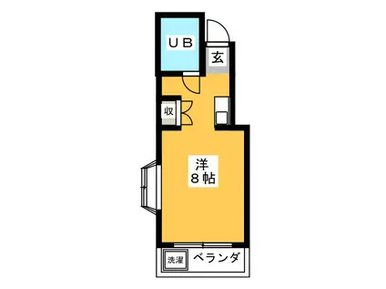 ヴィラ壱番館(ワンルーム/3階)の間取り写真