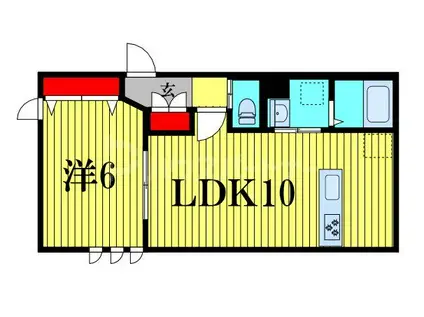 セ・シュエット(1LDK/2階)の間取り写真