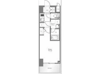 S-RESIDENCE難波イースト(1K/3階)の間取り写真