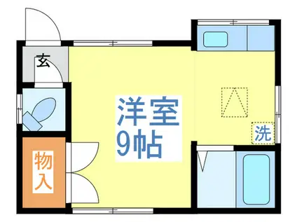 サラン高円寺(ワンルーム/1階)の間取り写真