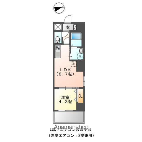 八広4丁目店舗マンション工事(1LDK/2階)の間取り写真