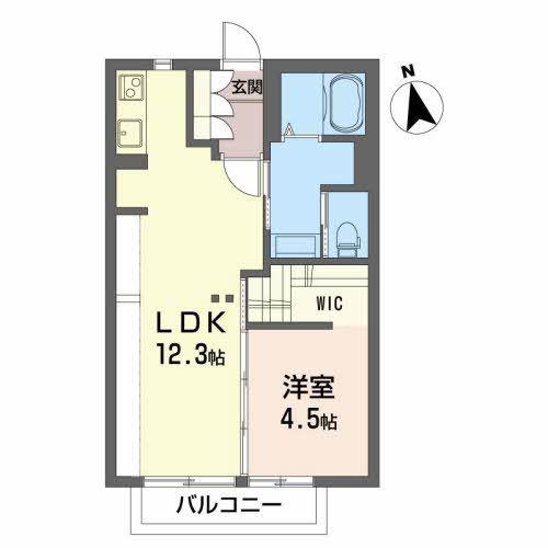 フレグランス21 A(1LDK/1階)の間取り写真