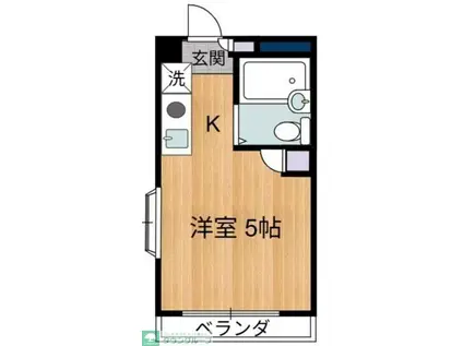 京王井の頭線 三鷹台駅 徒歩29分 3階建 築31年(ワンルーム/3階)の間取り写真