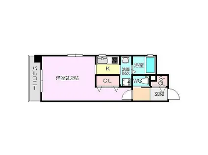 CREATO新大阪PANLOOP(1K/6階)の間取り写真