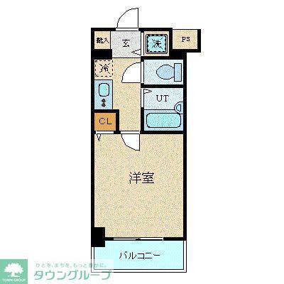 スカイコート大森第5(1K/7階)の間取り写真