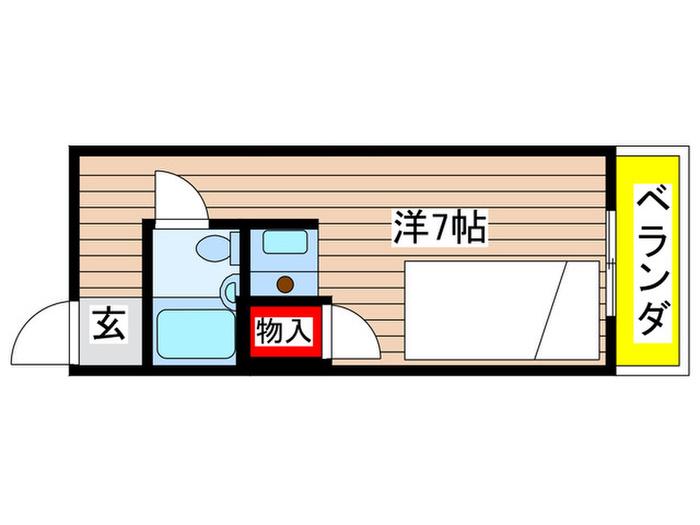 名豊元八事III番館(ワンルーム/3階)の間取り写真