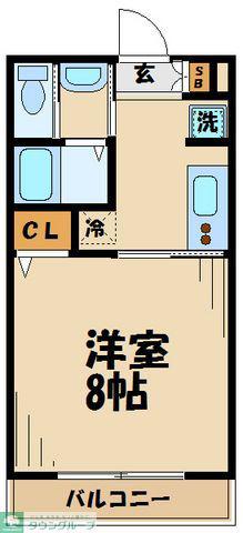 パルテールⅠ(1K/3階)の間取り写真