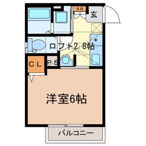 JR埼京線 与野本町駅 徒歩13分 2階建 築13年(1K/2階)の間取り写真