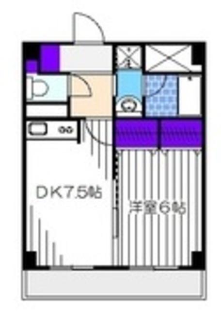 TSカーサSECONDO(1LDK/7階)の間取り写真