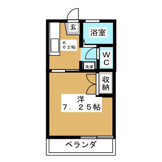 ハイツMOREA C棟(1K/1階)の間取り写真