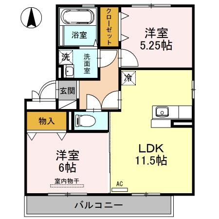 ベースプランニングII(2LDK/2階)の間取り写真