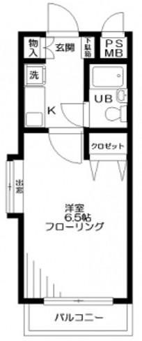 日神パレステージ南池袋(1K/3階)の間取り写真