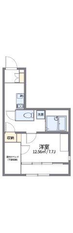 レオパレスダンデライオン(1K/2階)の間取り写真