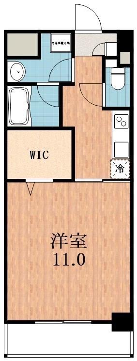 ビスタユーア(1K/3階)の間取り写真