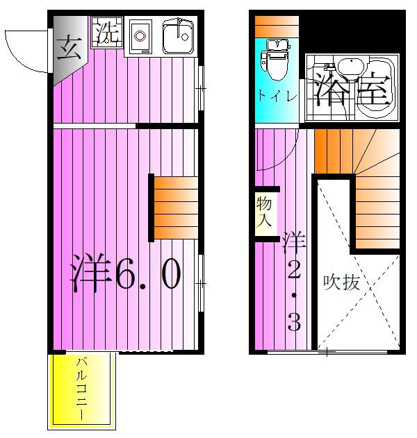 サンクレール(1LDK/3階)の間取り写真