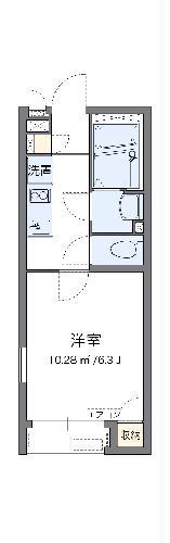 クレイノボヌール ラ メゾン(1K/2階)の間取り写真