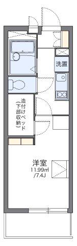 レオパレスアルタイル(1K/3階)の間取り写真