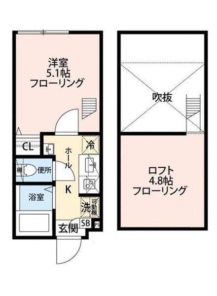 グランクオール東立石(1K/3階)の間取り写真