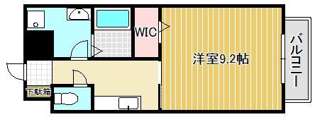 サンステージサクラ(1K/2階)の間取り写真