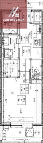 BELLEVUE生野西ANNEX(1K/2階)の間取り写真
