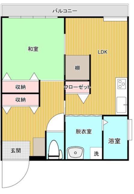 齊藤マンション(1LDK/2階)の間取り写真