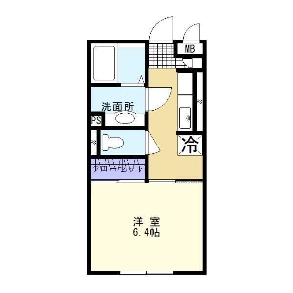 RESPIRARL(1K/1階)の間取り写真