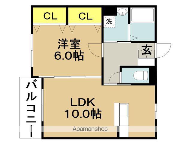エスペランサKOBE(1LDK/1階)の間取り写真