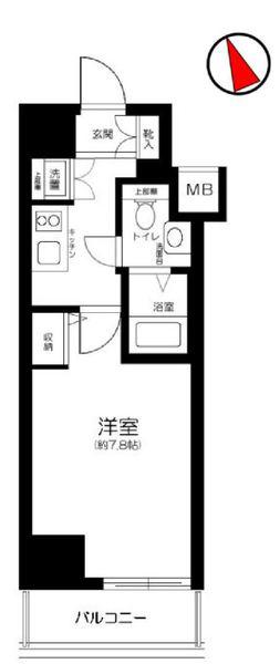 レオーネ清澄白河(1K/9階)の間取り写真