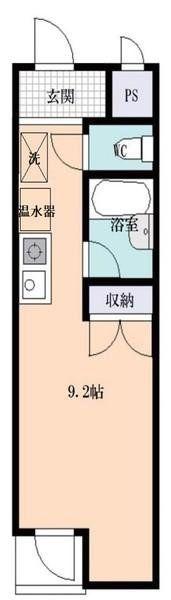 CADDY大和田(ワンルーム/2階)の間取り写真