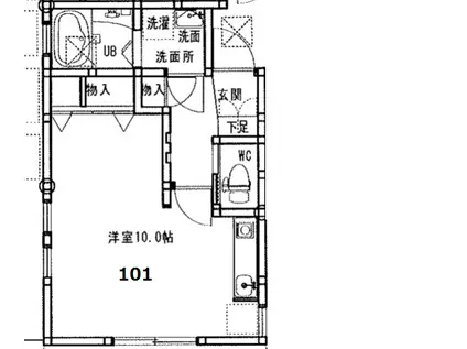 グレイス天神(ワンルーム/1階)の間取り写真
