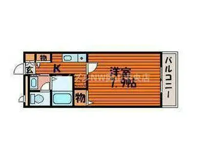 フィネス昭和町I(1K/4階)の間取り写真