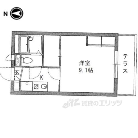 レオパレスSOPHIA(1K/1階)の間取り写真