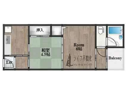 みゆきマンション(2DK/3階)の間取り写真